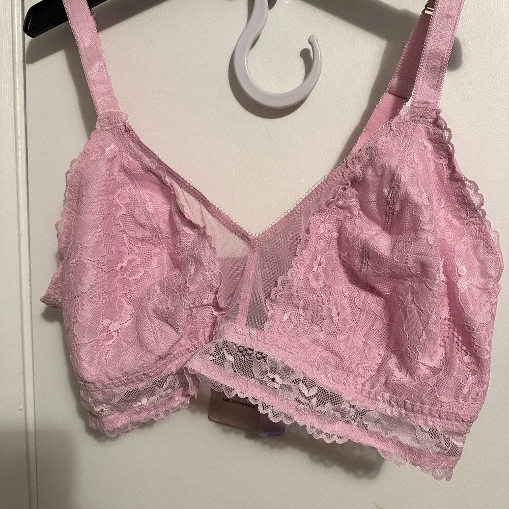 Savage X Fenty Women's Lace Bralette - Pink & Teal